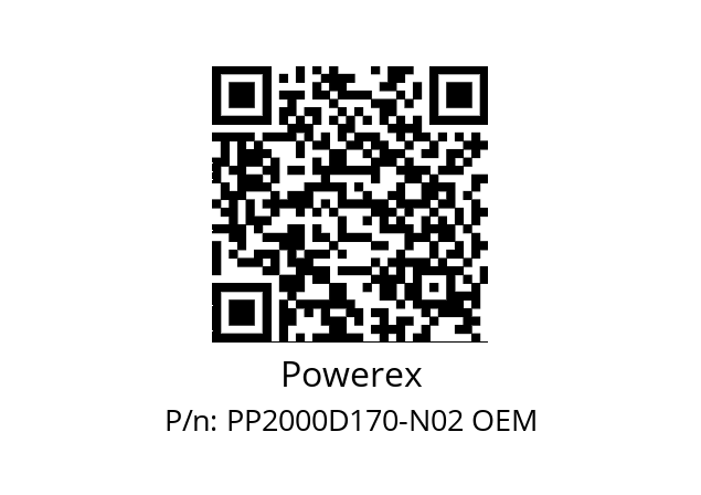   Powerex PP2000D170-N02 OEM