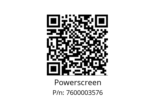   Powerscreen 7600003576