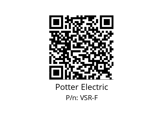   Potter Electric VSR-F