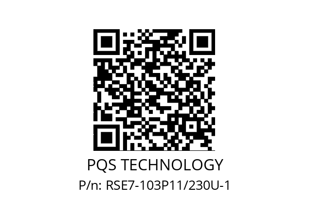   PQS TECHNOLOGY RSE7-103P11/230U-1