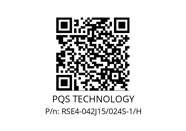   PQS TECHNOLOGY RSE4-042J15/024S-1/H