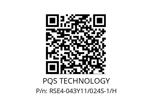   PQS TECHNOLOGY RSE4-043Y11/024S-1/H