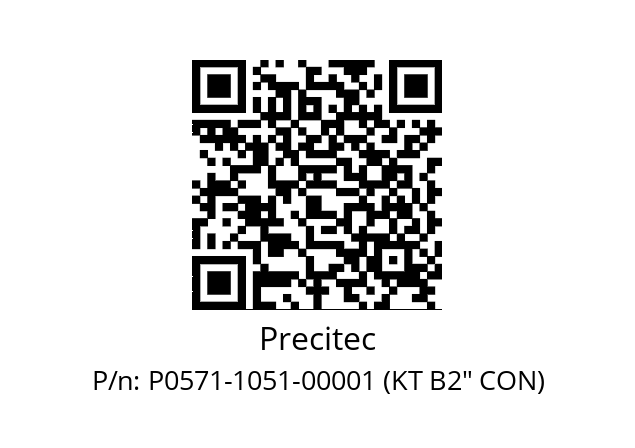   Precitec P0571-1051-00001 (KT B2" CON)