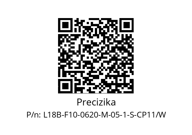   Precizika L18B-F10-0620-M-05-1-S-CP11/W