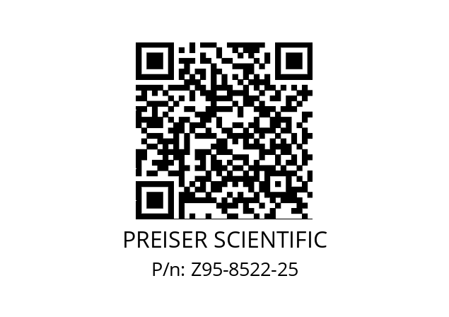   PREISER SCIENTIFIC Z95-8522-25