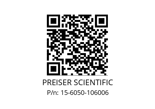   PREISER SCIENTIFIC 15-6050-106006