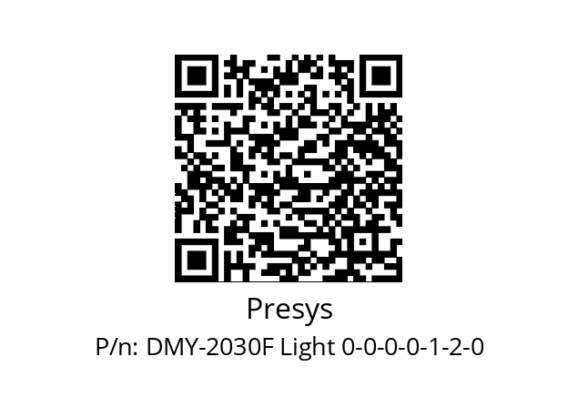   Presys DMY-2030F Light 0-0-0-0-1-2-0