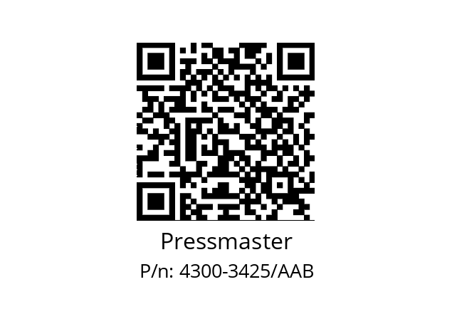   Pressmaster 4300-3425/AAB