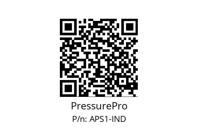   PressurePro APS1-IND