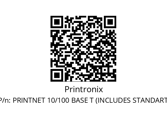   Printronix PRINTNET 10/100 BASE T (INCLUDES STANDART)