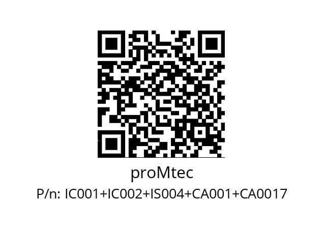   proMtec IC001+IC002+IS004+CA001+CA0017