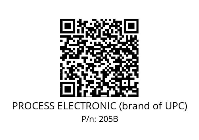   PROCESS ELECTRONIC (brand of UPC) 205B