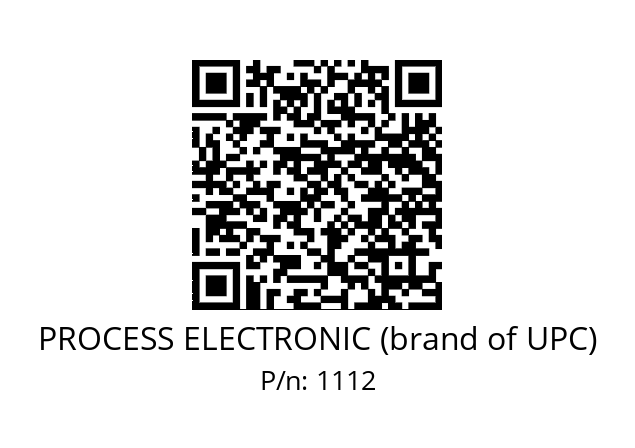   PROCESS ELECTRONIC (brand of UPC) 1112