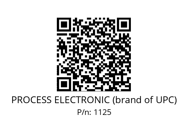   PROCESS ELECTRONIC (brand of UPC) 1125