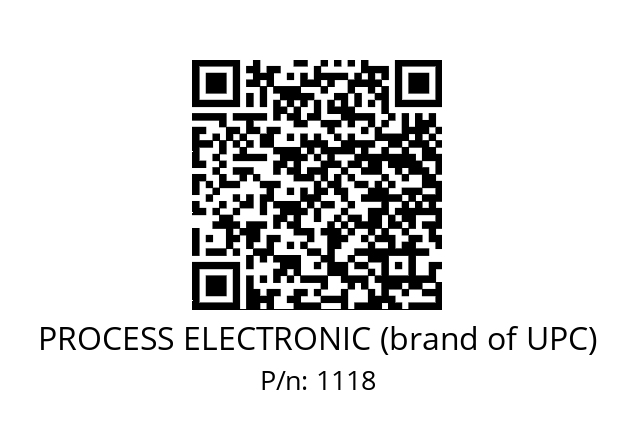   PROCESS ELECTRONIC (brand of UPC) 1118