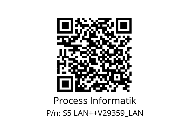   Process Informatik S5 LAN++V29359_LAN