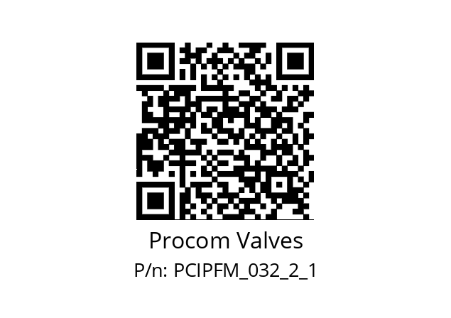   Procom Valves PCIPFM_032_2_1