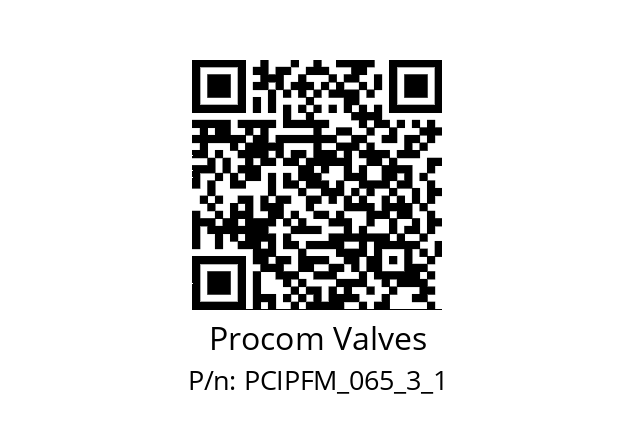   Procom Valves PCIPFM_065_3_1