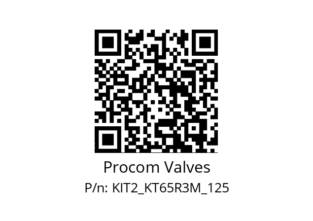   Procom Valves KIT2_KT65R3M_125