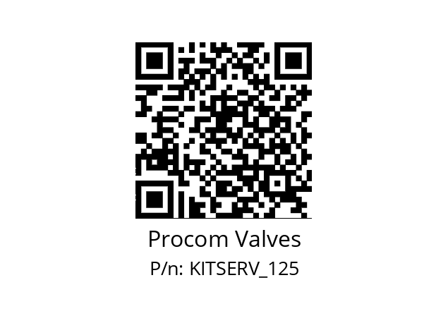   Procom Valves KITSERV_125