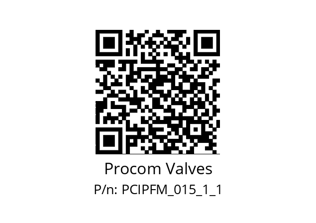   Procom Valves PCIPFM_015_1_1