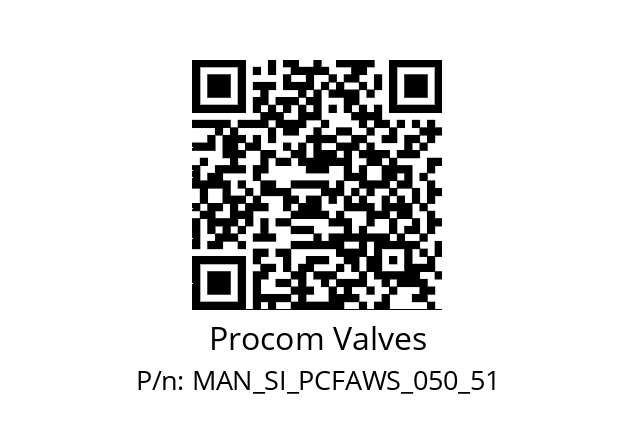   Procom Valves MAN_SI_PCFAWS_050_51