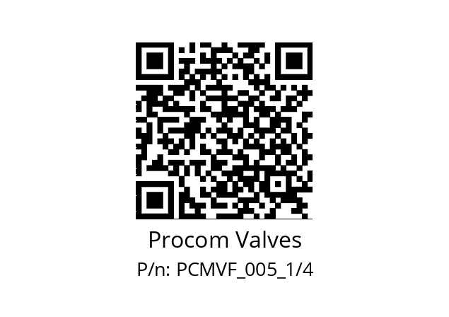   Procom Valves PCMVF_005_1/4