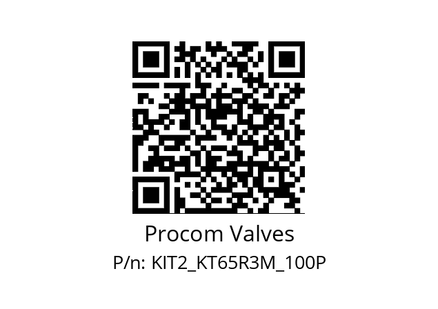   Procom Valves KIT2_KT65R3M_100P