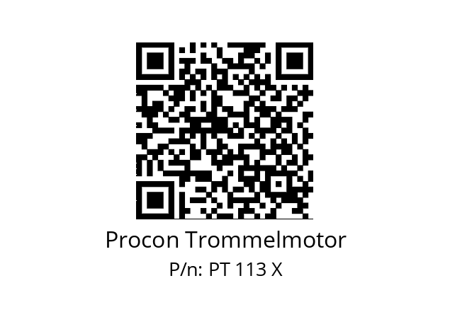   Procon Trommelmotor PT 113 X