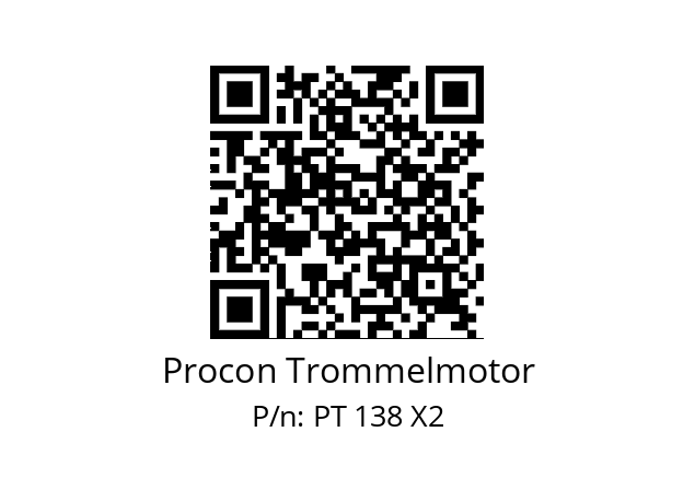   Procon Trommelmotor PT 138 X2