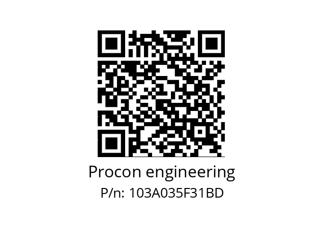   Procon engineering 103A035F31BD