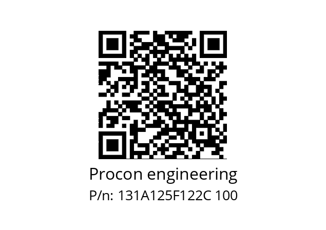   Procon engineering 131A125F122C 100