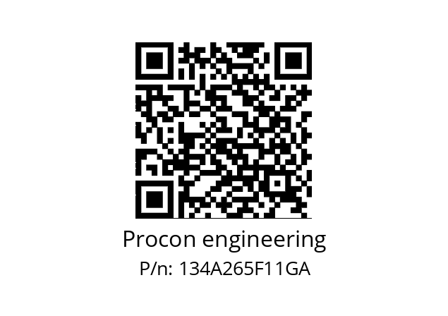   Procon engineering 134A265F11GA