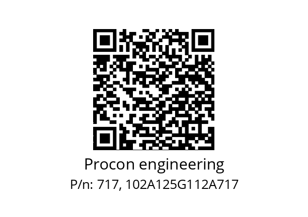   Procon engineering 717, 102A125G112A717