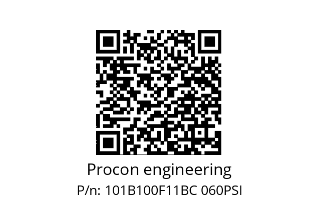   Procon engineering 101B100F11BC 060PSI