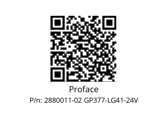   Proface 2880011-02 GP377-LG41-24V