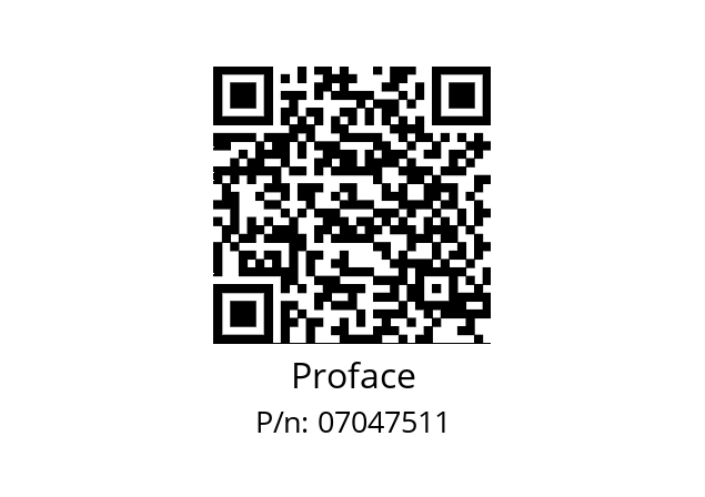   Proface 07047511