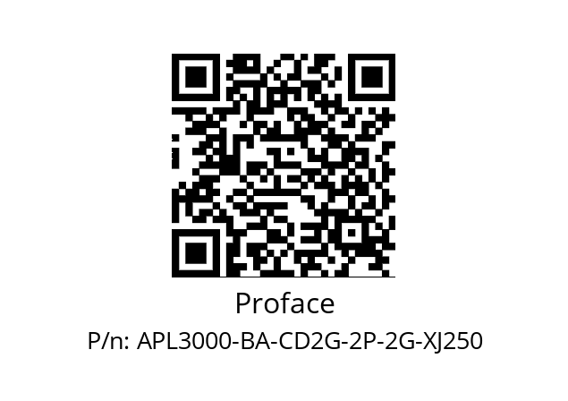   Proface APL3000-BA-CD2G-2P-2G-XJ250