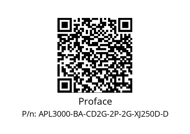   Proface APL3000-BA-CD2G-2P-2G-XJ250D-D