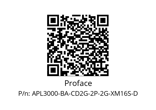   Proface APL3000-BA-CD2G-2P-2G-XM16S-D