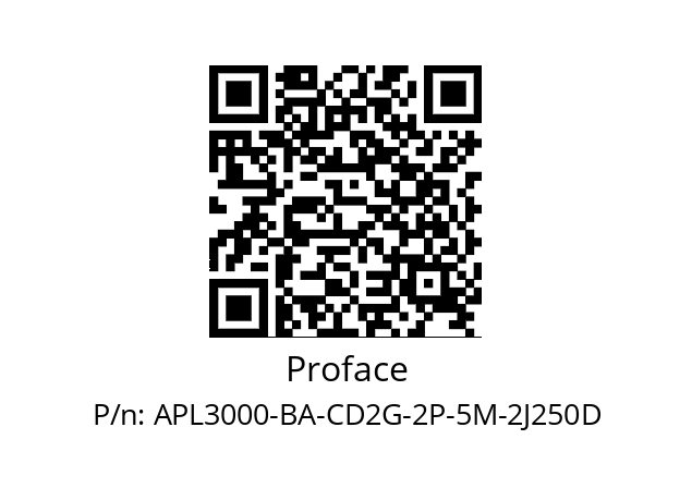   Proface APL3000-BA-CD2G-2P-5M-2J250D