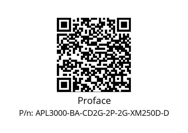   Proface APL3000-BA-CD2G-2P-2G-XM250D-D