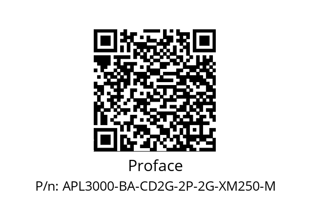   Proface APL3000-BA-CD2G-2P-2G-XM250-M