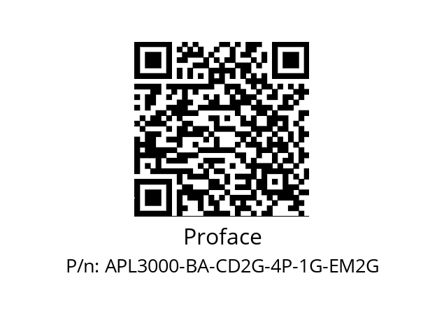   Proface APL3000-BA-CD2G-4P-1G-EM2G