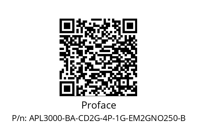   Proface APL3000-BA-CD2G-4P-1G-EM2GNO250-B