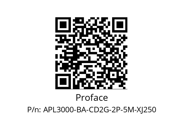   Proface APL3000-BA-CD2G-2P-5M-XJ250