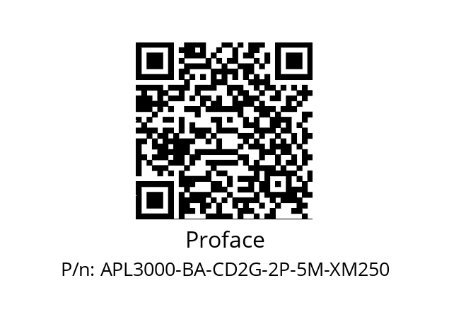   Proface APL3000-BA-CD2G-2P-5M-XM250