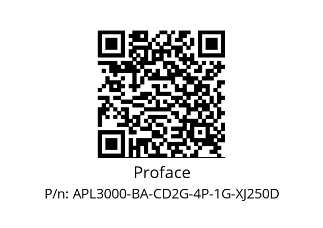   Proface APL3000-BA-CD2G-4P-1G-XJ250D