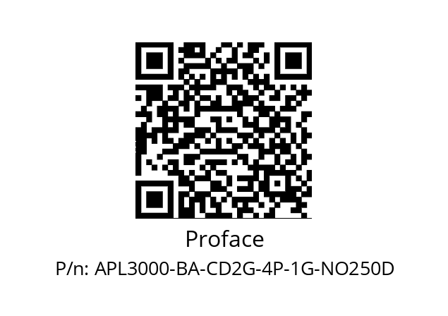   Proface APL3000-BA-CD2G-4P-1G-NO250D