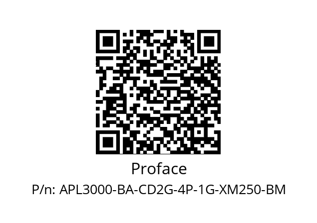   Proface APL3000-BA-CD2G-4P-1G-XM250-BM